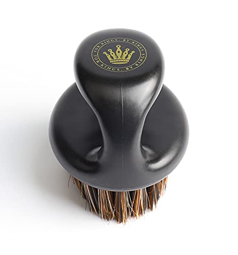 Crown Professional Palm Wave Brush - Medium Hard Boar Bristle for 360 Waves