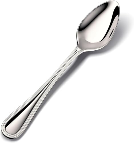 18/10 Stainless Steel Dinner Spoons Set of 4 - Heavy Duty, Dishwasher Safe