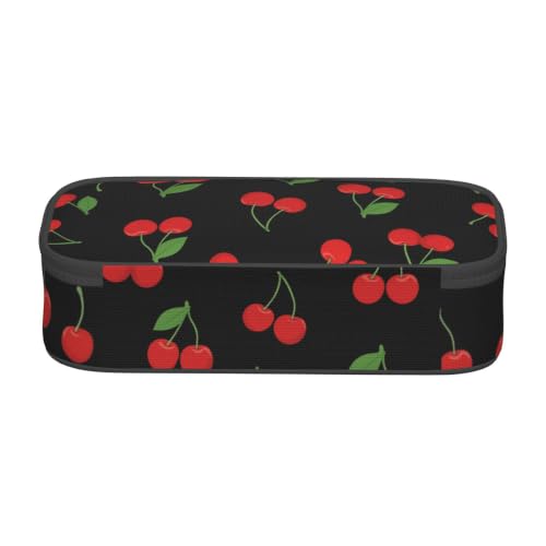 Gkyygk Red Cherry Large Capacity Makeup & Toiletry Bag - Standard Size