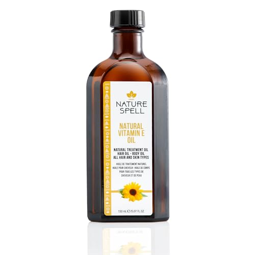 Nature Spell Vitamin E Oil for Hair Growth, 5.07 Fl Oz - Nourishes & Restores Shine