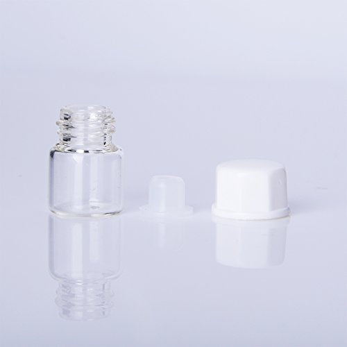Clear 100pcs 1ml Small Glass Essential Oil Sample Bottles