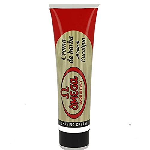 Omega Shaving Soap with Eucalyptus Oil - Made in Italy, 45001