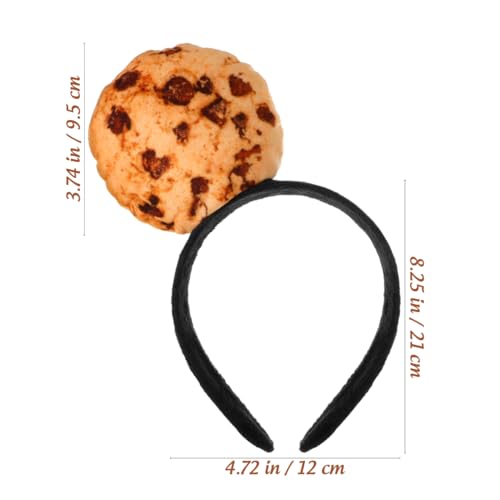 Cookie Headband for Girls - Fun Cartoon Food Accessory for Halloween & Parties