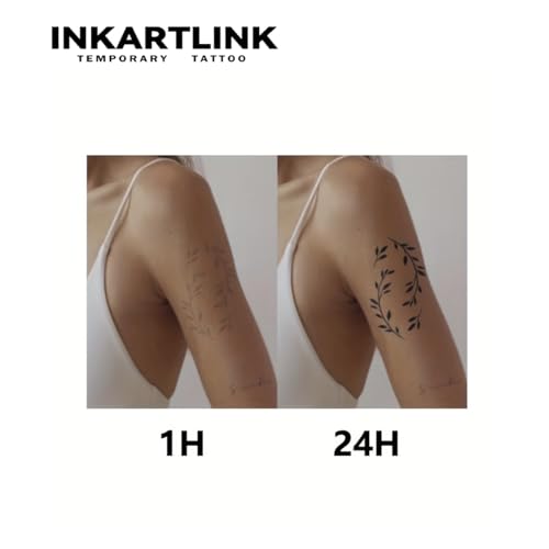 INKARTLINK Love Spider Temporary Tattoos Waterproof & Realistic - Easy Application