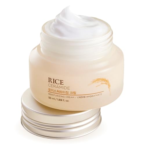 The Face Shop Rice Ceramide Moisturizing Face Cream 1.69 fl oz – Deep Hydration for Sensitive Skin