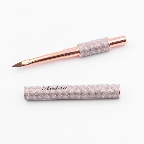 5-Piece Professional Nail Art Brush Set with Metal Handles