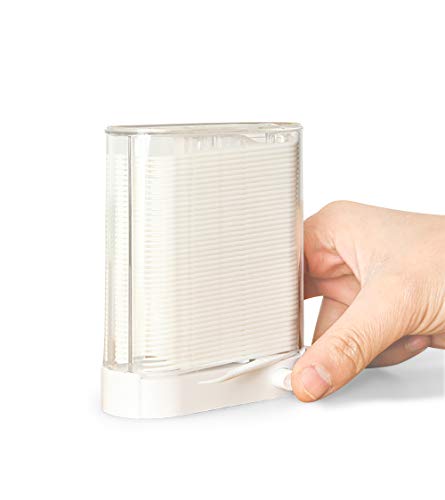 Automatic Floss Picks Holder - Hygienic Touch Dispense Storage Box (88 Picks)