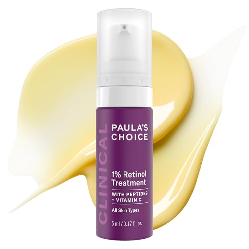 Paula's Choice CLINICAL 1% Retinol Face Serum Travel Size - Anti-Aging Treatment with Peptides & Vitamin C