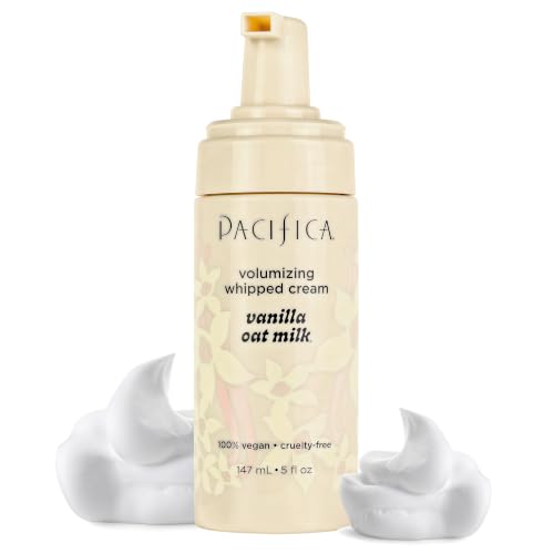 Pacifica Vanilla Oat Milk Hair Mousse - Light Hold, Hydrating & Vegan 5oz