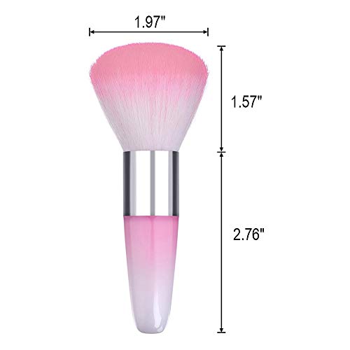 3Pcs Soft Nail Brushes for Dust Removal & Makeup, Manicure & Nail Art Tools