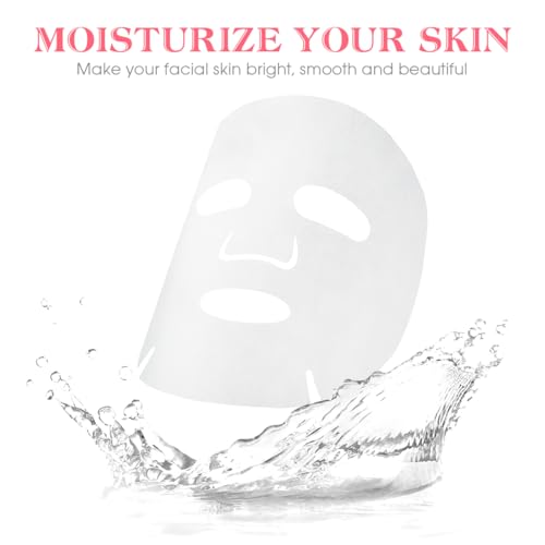 FRCOLOR 100PCS Disposable Face Mask Sheets for Hydrating Skincare