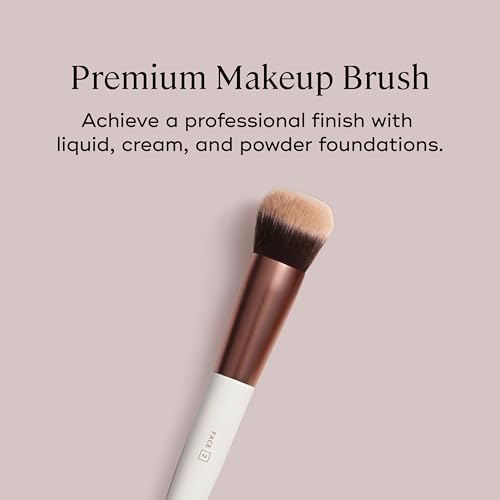 EVER Professional Contoured Foundation Brush for Liquid & Powder