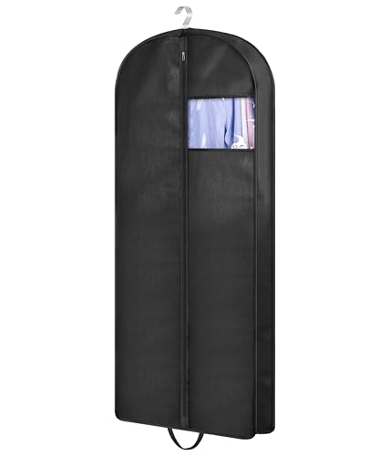 54" Gusseted Garment Bag for Travel - Hanging Clothes Storage