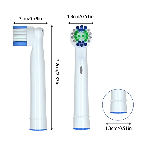 Z-VAPRESS 16 Pack Electric Toothbrush Replacement Heads compatible with Oral-B Soft Bristles
