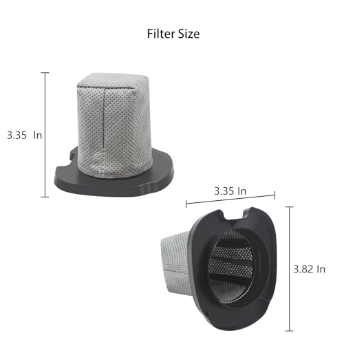 Replacement Filter for Shark Cyclone PET Handheld Vacuum - 4 Pack