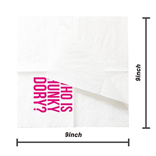 Who Is Hunky Dory Cocktail Napkins - 50 Pack for Parties
