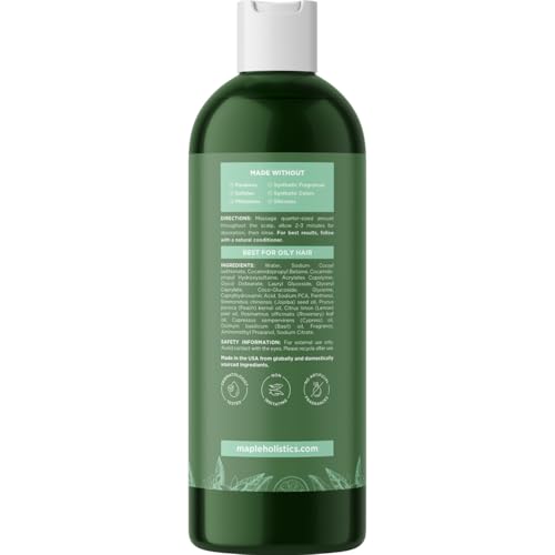 Clarifying Shampoo for Oily Hair with Rosemary & Jojoba Oil - 8 Oz