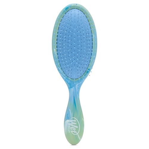 Wet Brush Original Detangler Matte Marble Green, 1 Count - IntelliFlex Ultra-Soft Bristles