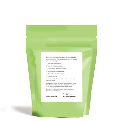 Edens Garden Yuzu Cannabliss Bath Salt Soak with Essential Oils, 10 oz