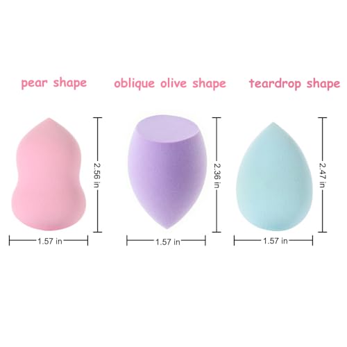 15-Pack Soft Makeup Sponges Set for Foundation & Concealer