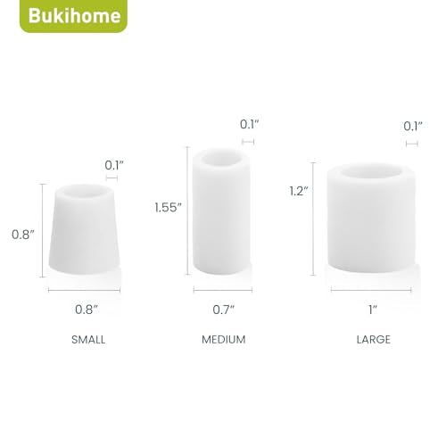 Bukihome Silicone Toe Protector Sleeves - 24 Pack for Pain Relief