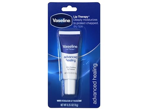 Vaseline Lip Therapy Advanced Healing Lip Balm, 0.35 oz Tube - 7 Pack