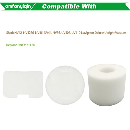 Shark NV42, NV4226, NV46 Vacuum Filter Replacements - 2 Sets