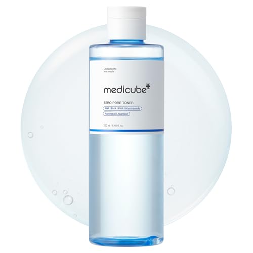 Medicube Zero Pore Exfoliating & Hydrating Toner 8.45 Fl Oz - Clear Skin Care for Pores & Sebum Control