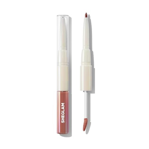 SHEGLAM 2-in-1 Lip Liner & Gloss Pen - Long Lasting Lip Combo