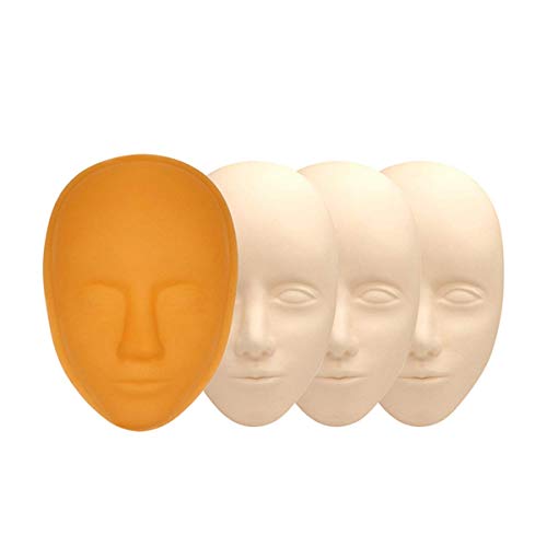 Silicone Practice Head for Microblading Lip and Eyebrow Tattooing - 3 Pack