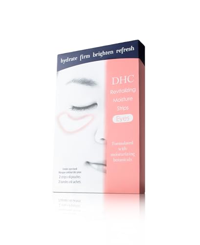 DHC Revitalizing Moisture Strips for Eyes - Hydrating Gel Masks (2 Pack)