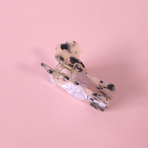 S14 Australian Shepherd Dog Hair Clips - Small Acetate Claw Clips for Women