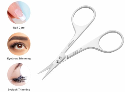 ZIZZLON Professional Cuticle Scissors with Curved Blade