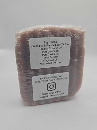 Kentucky Bourbon Scent Tallow Soap Bars with Nourishing Oils - 4oz | Pilgrimage Vibes