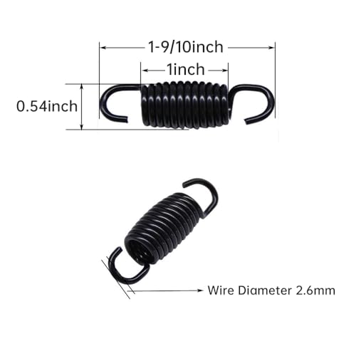 Yoogu 8 PCS Replacement Tension Springs for Recliner Sofa Bed - 1.9"