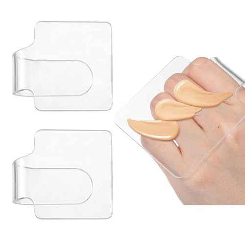 2Pcs Acrylic Makeup Mixing Palettes for Foundation Eyeshadow Nail Art