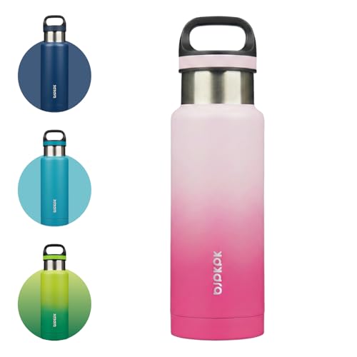 BJPKPK 18oz Insulated Stainless Steel Water Bottle - Leak-Proof & BPA-Free