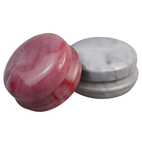 Marble 12-Pack Reusable Mini Tinplate Candle Jars with Lids, 20ml Travel Containers