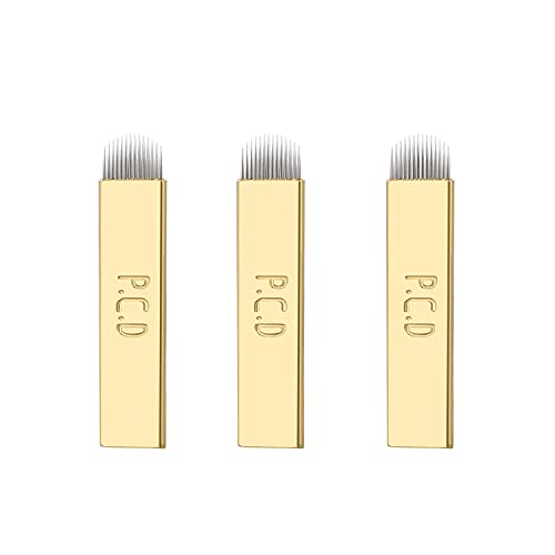 50pcs PCD 12 U-Shape Microblading Needles for Permanent Eyebrow Makeup
