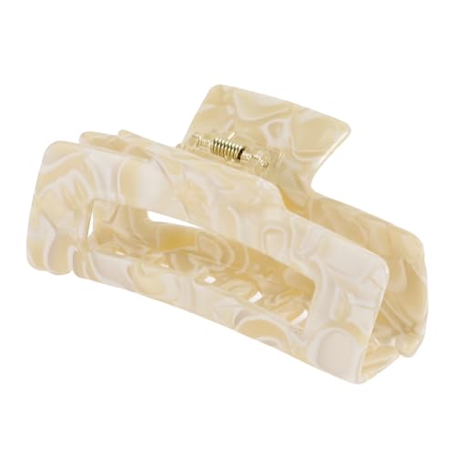 VOCOSTE Large Hair Claw Clip for Thick Hair - Beige 4-inch Hair Accessory
