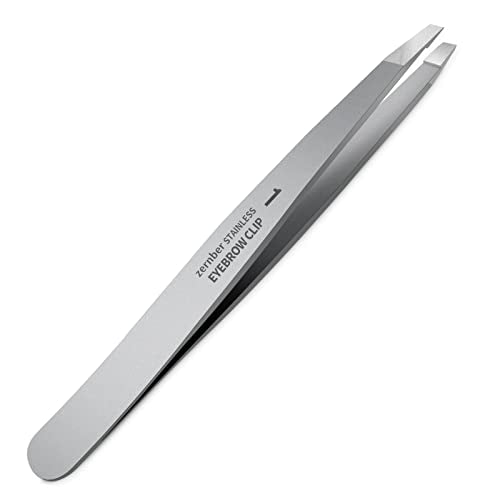 Eyebrow Hair Removal Tweezers, Slant Tweezer Handmade Professional Eyebrow Facial & Hair Remover Better closure Stainless Steel