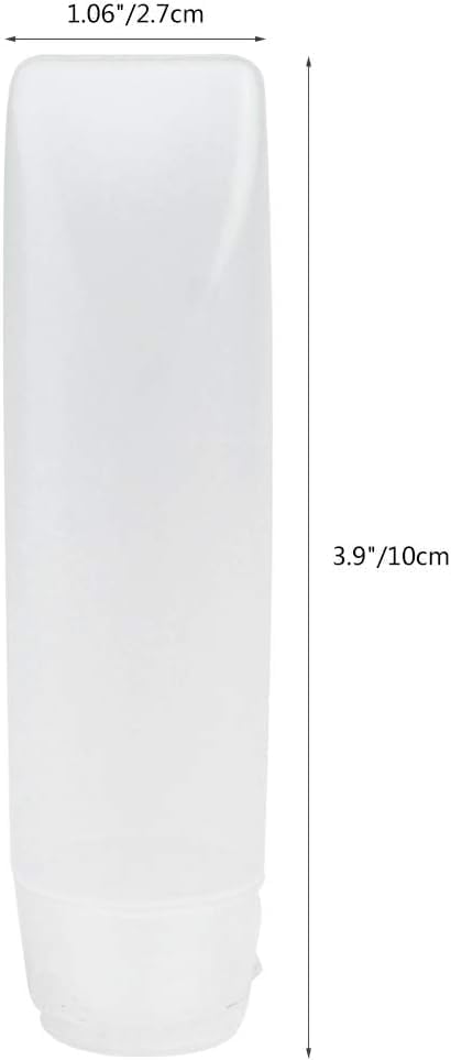 GANPUB 5 Pcs Travel Refillable Toothpaste Tubes 1oz - Small Squeeze Dispensers for Toiletries