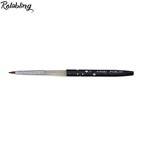 Rolabling Kolinsky Nail Art Brush Size 2 – Painting Pen for Acrylic & UV Gel