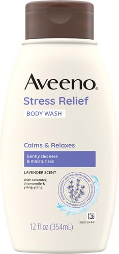 Aveeno Stress Relief Body Wash with Soothing Oat & Lavender, 12 fl. oz