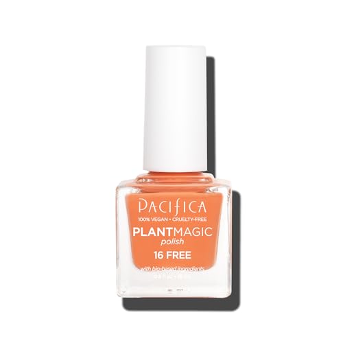 Pacifica Plant Magic Orange Nail Polish – Vegan & Chip-Resistant