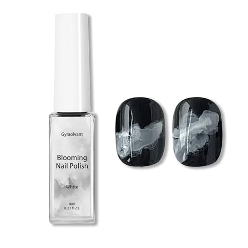 Gyraolvant White Ink Blooming Gel Nail Polish for Nail Art