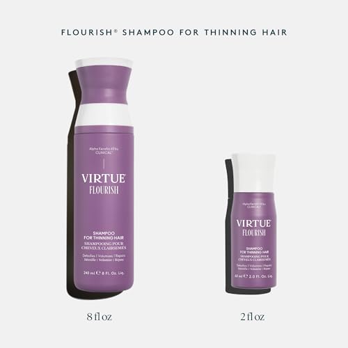 VIRTUE Flourish Sulfate Free Travel Size Shampoo for Thinning Hair & Volume