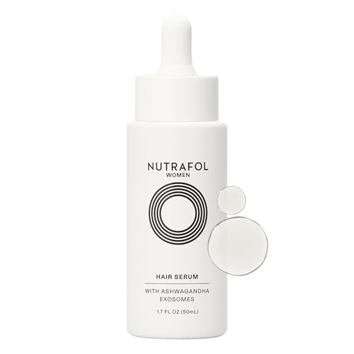 Nutrafol Women's Hair Serum, Supports Visibly Thicker and Stronger Hair, Vegan, Lightweight and Fast-Absorbing