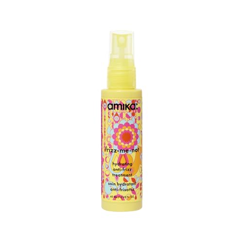 amika frizz-me-not hydrating anti-frizz treatment | lightweight hydrating spray for medium to thick coarse hair types 2a-4c, humidity + heat protection, smooth frizz for up to 3 days