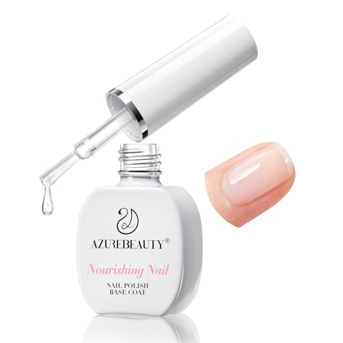 AZUREBEAUTY Clear Base Coat Nail Polish - Quick Dry & Smooth Formula